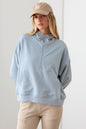 Le Lis Half Zip Drawstring Mock Neck Hoodie - JShopDontDrop